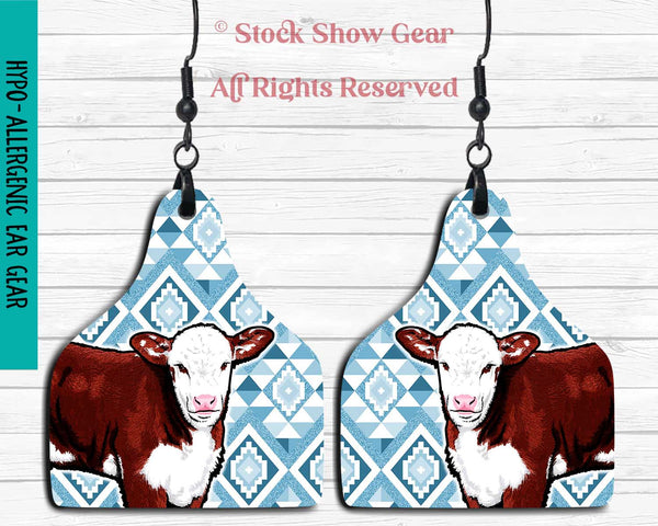 Red Hereford Earring Designs