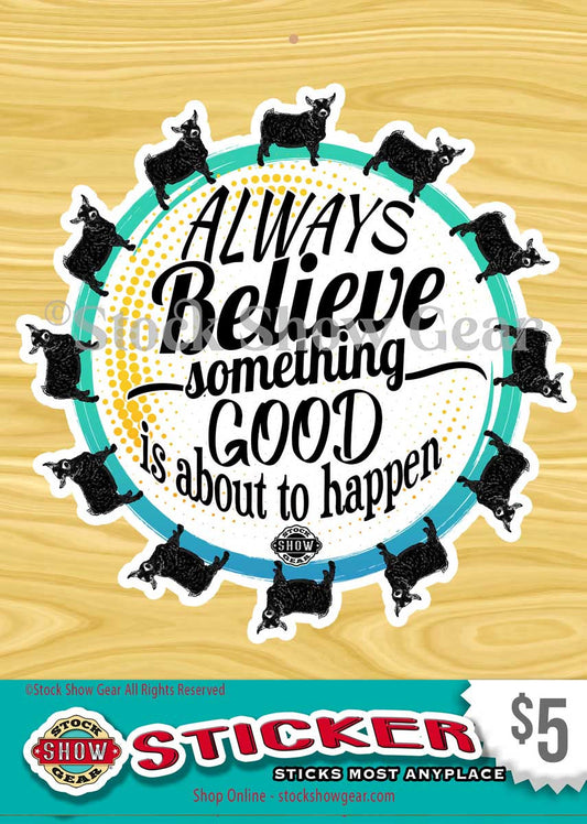 Encouraging Pygmy Goat Stickers