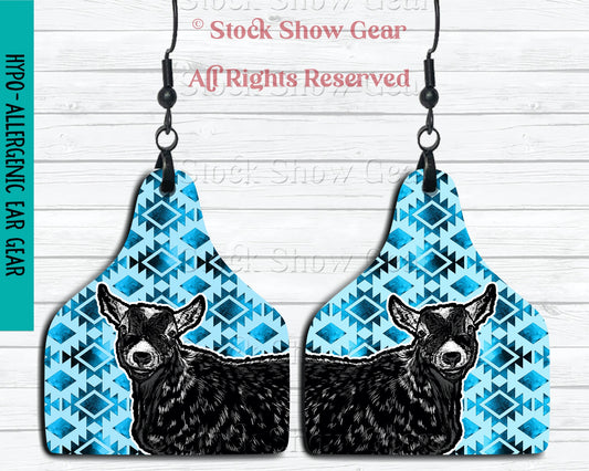 Agouti Pygmy Goat Earrings