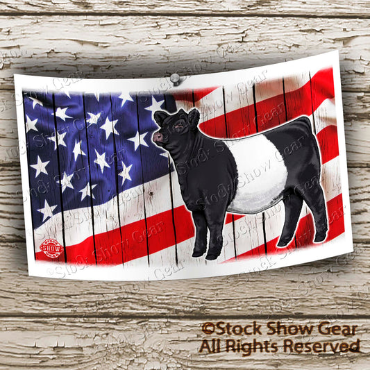 Belted Galloway "Wood USA" Tumbler Design
