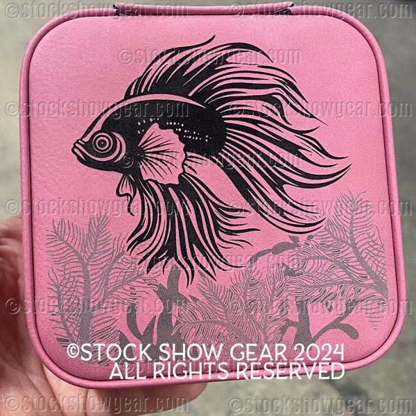 betta fish jewelry box Travel Jewelry Case Liv & B Seafoam