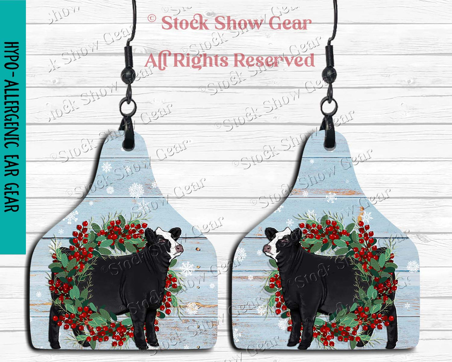 Christmas Cattle Earrings
