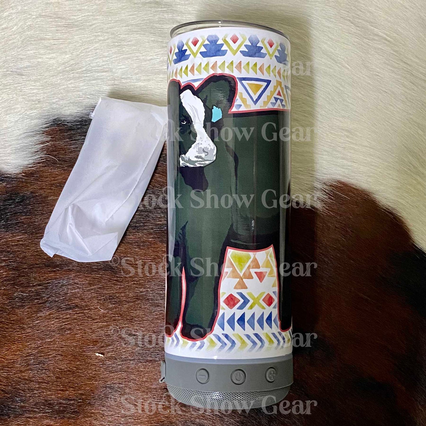 Black Baldy "Boho Tribal" Speaker Tumbler