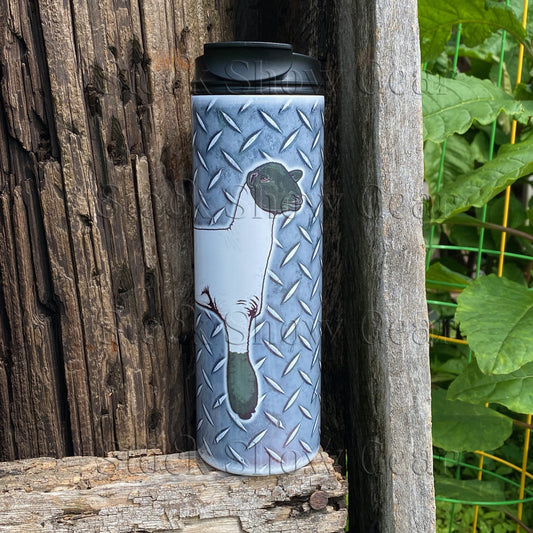 Black Face Lamb "Gray Grunge" Tumbler