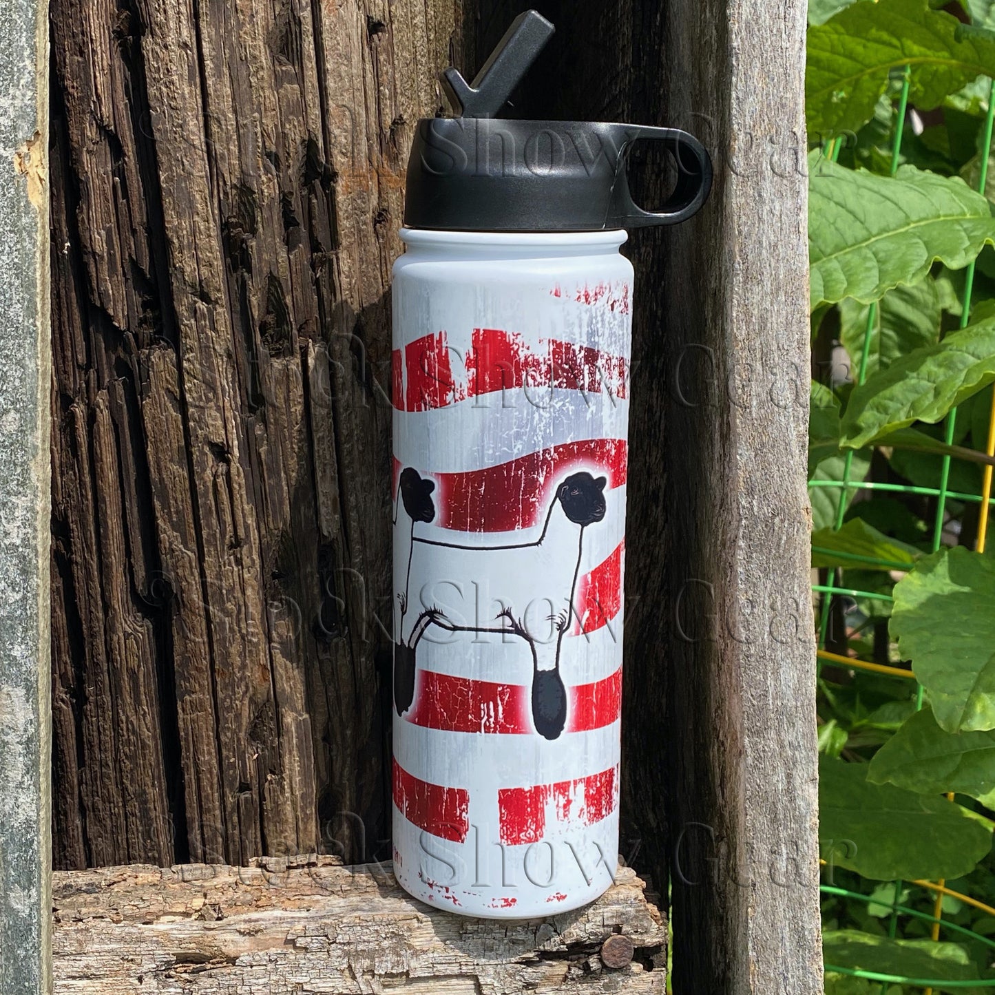 Black Face Lambs "Distressed USA" Water Canteen