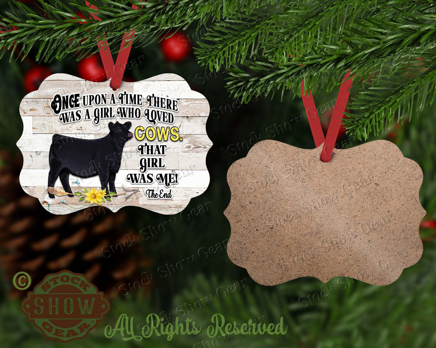 Cattle Storytime Christmas Ornaments