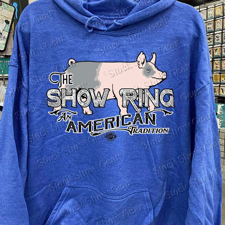 BLUE PIG HOODIE