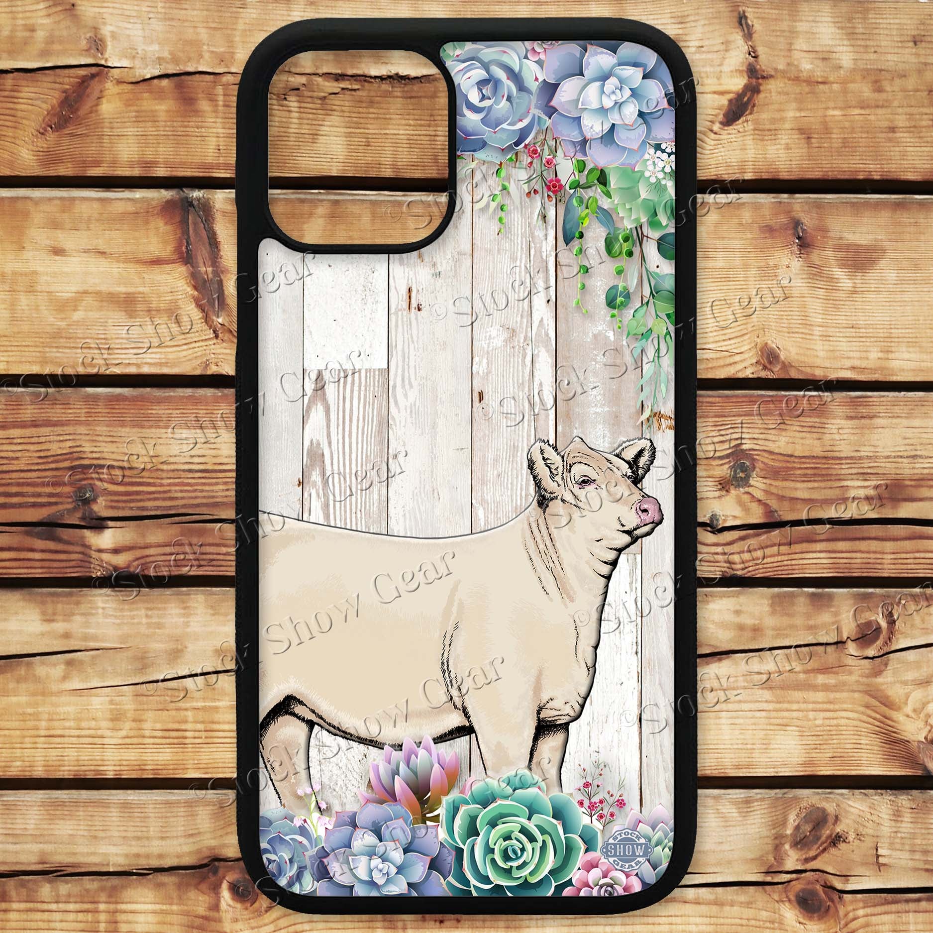 succulent phone case Charolais "Succulent" Design Phone Cases
