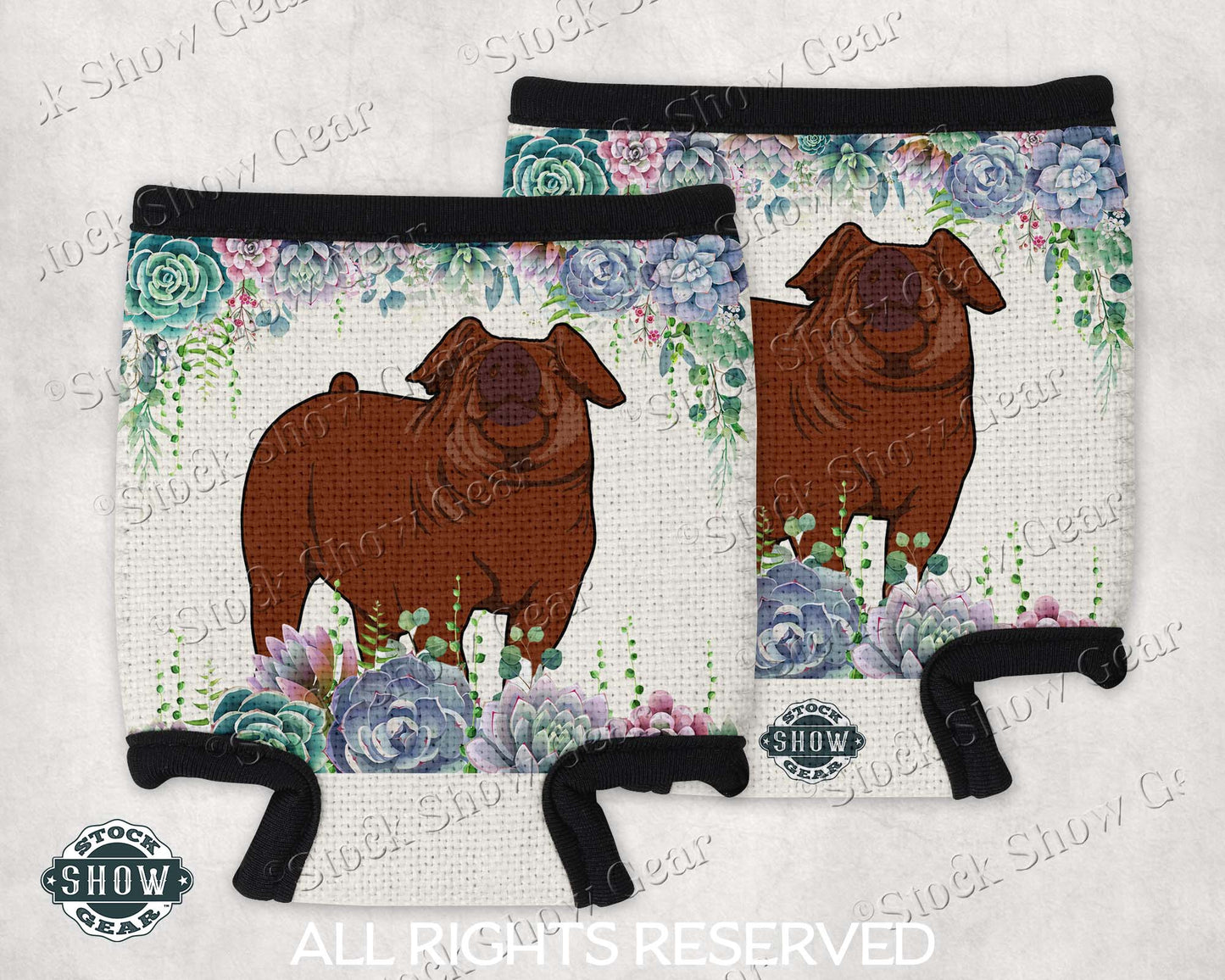 Duroc Pig Linen Drink Sleeve