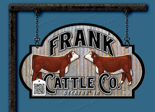 Custom Contour Stock Show Stall and Farm Signs-Made to Order
