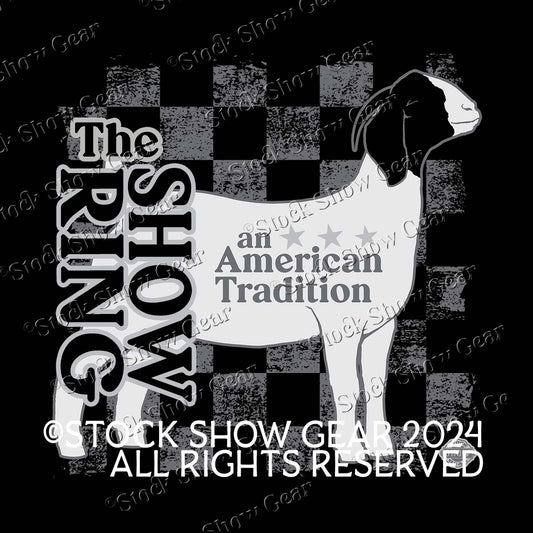 Goat Checkerboard Show Ring Apparel