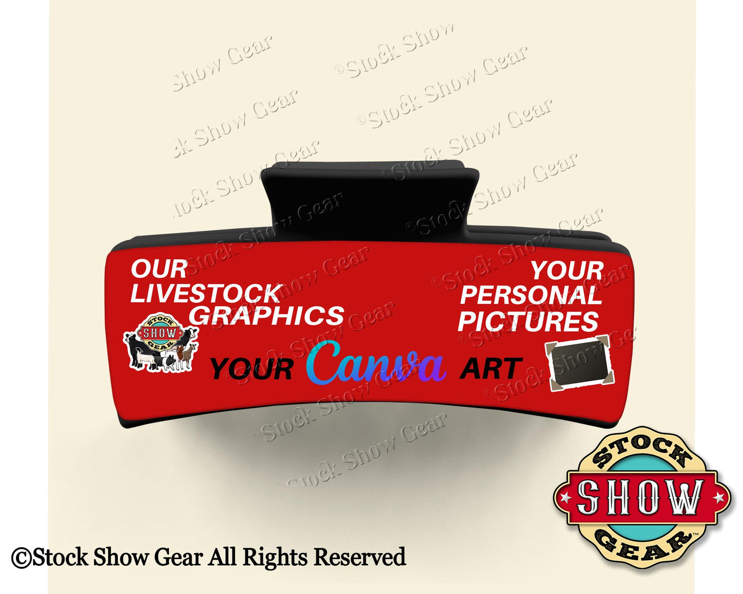 Sheep Hair Claw Clips