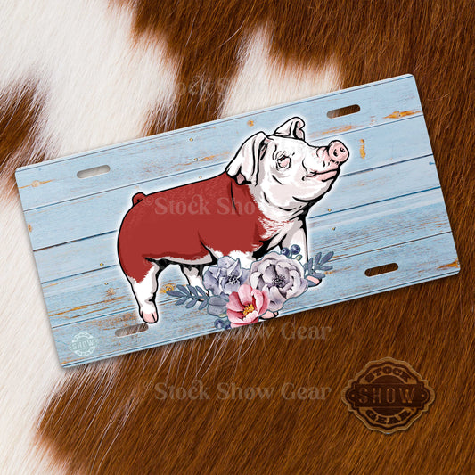 Hereford Pig License Plates