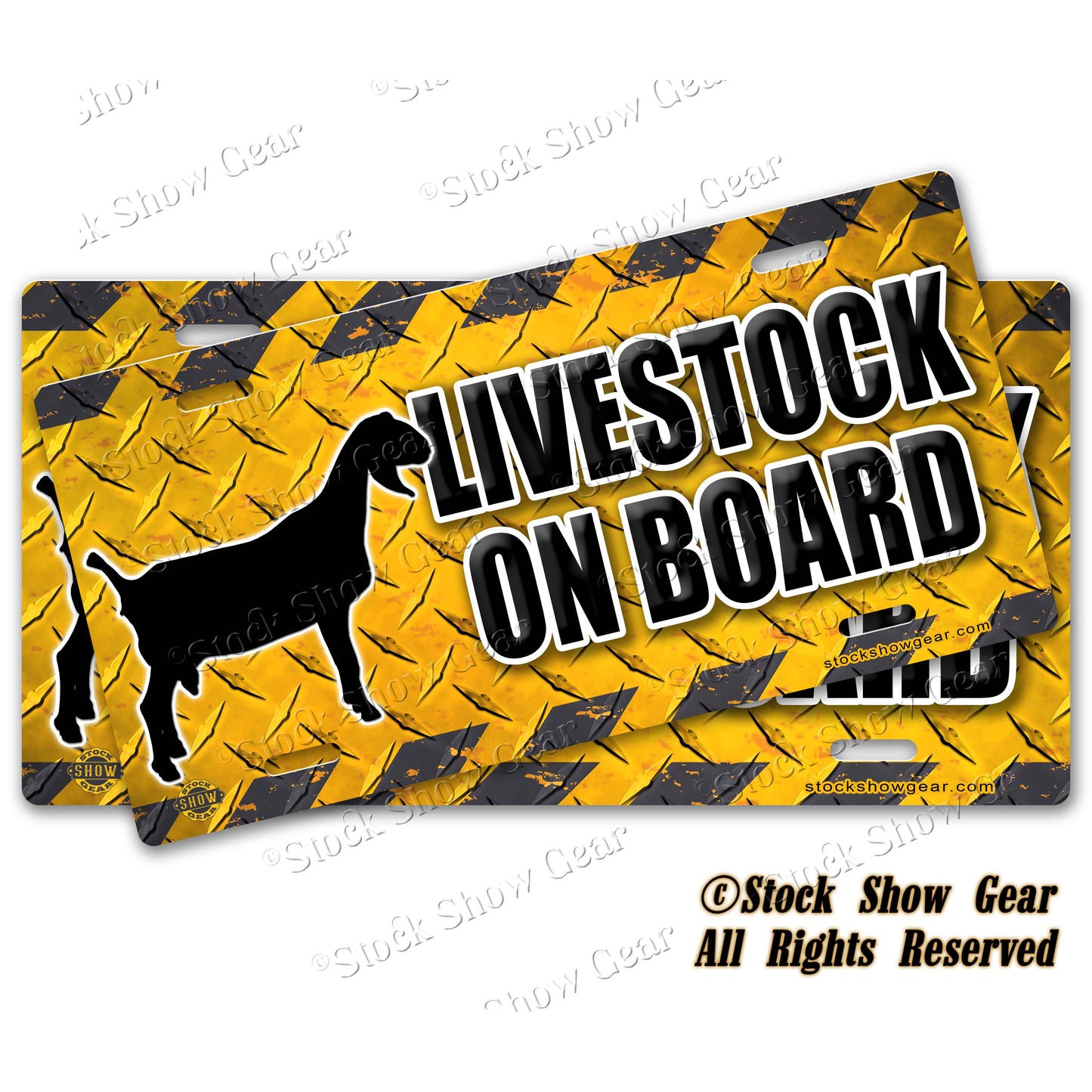 Dairy Goat Livestock Trailer Safety Signs