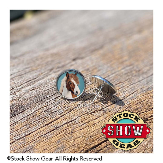 Horse Epoxy Earrings