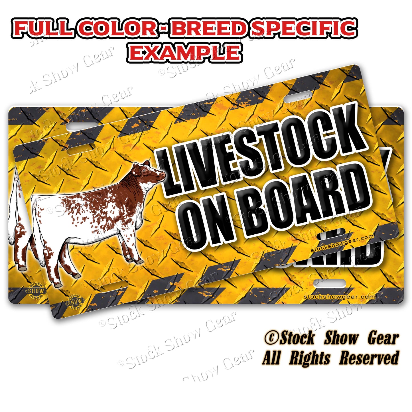 Cattle Livestock Trailer Safety Signs