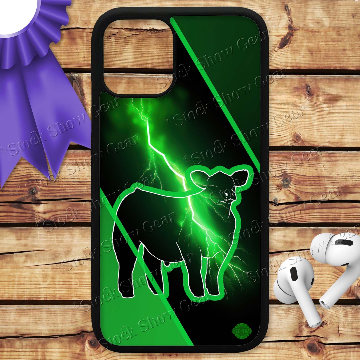 Show Steer Lightning Phone Cases