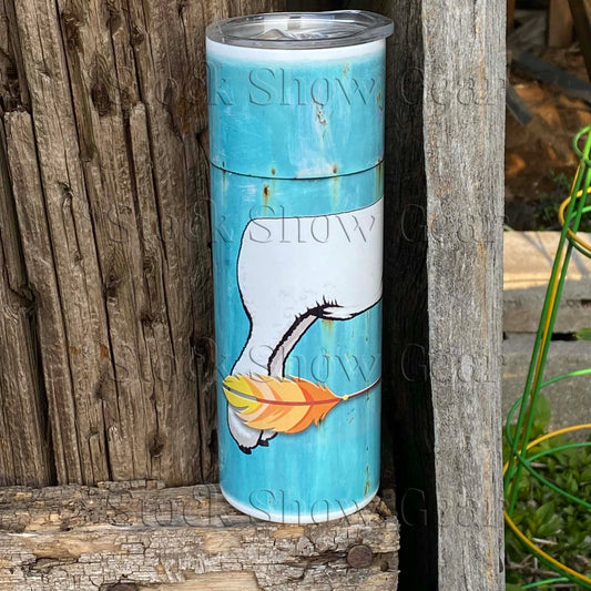 White Lamb "Rusted Metal" Tumbler