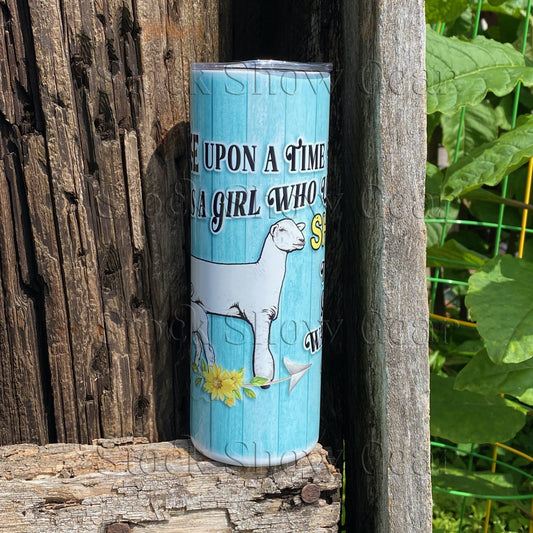 White Lamb Pair "Story Time" Tumbler