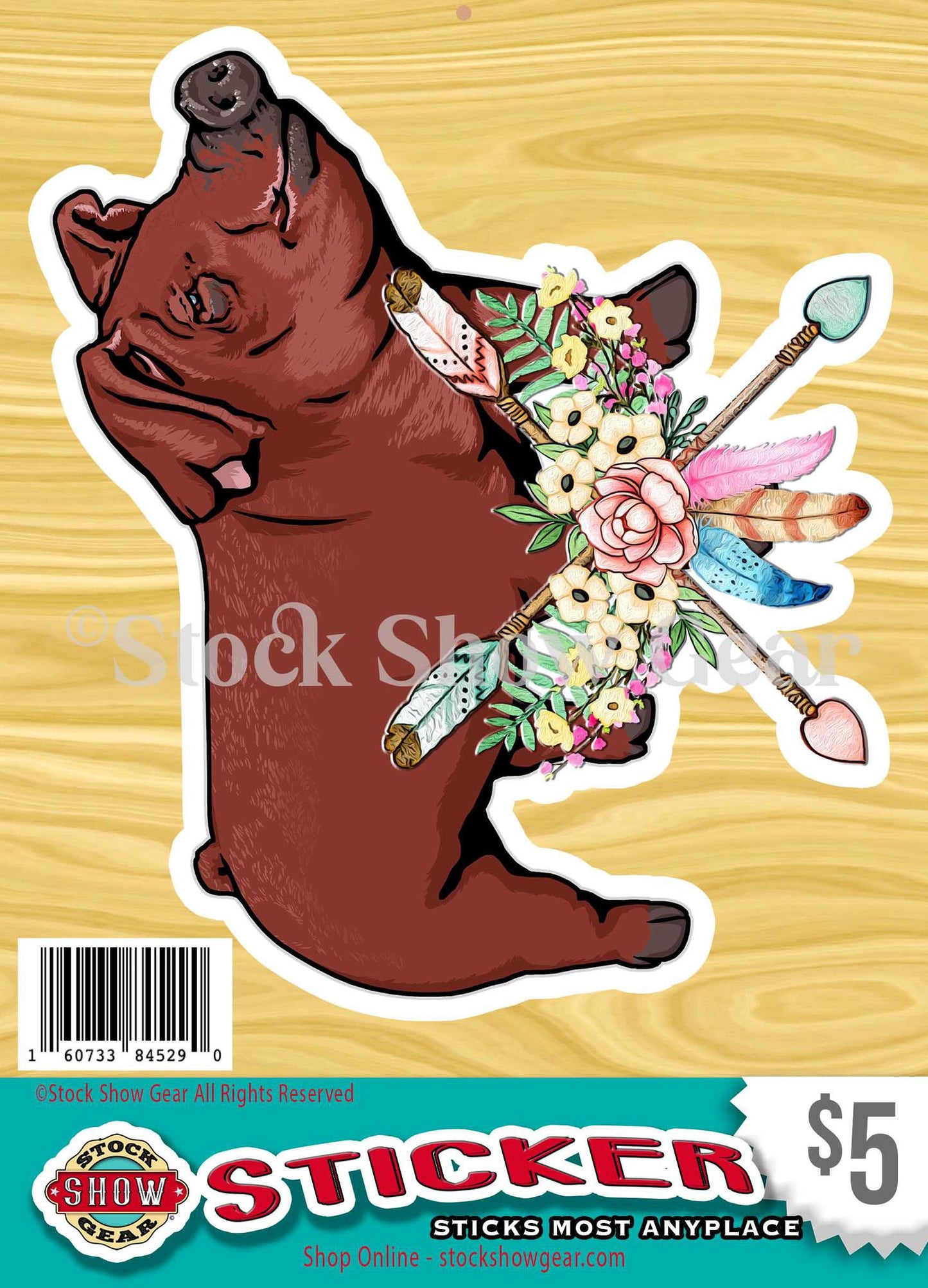 Duroc Pig Stickers