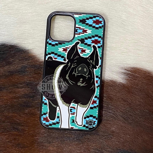 Hampshire Dark Cross Pig Phone Cases