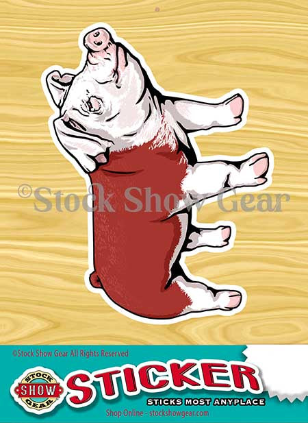Hereford Pig Stickers