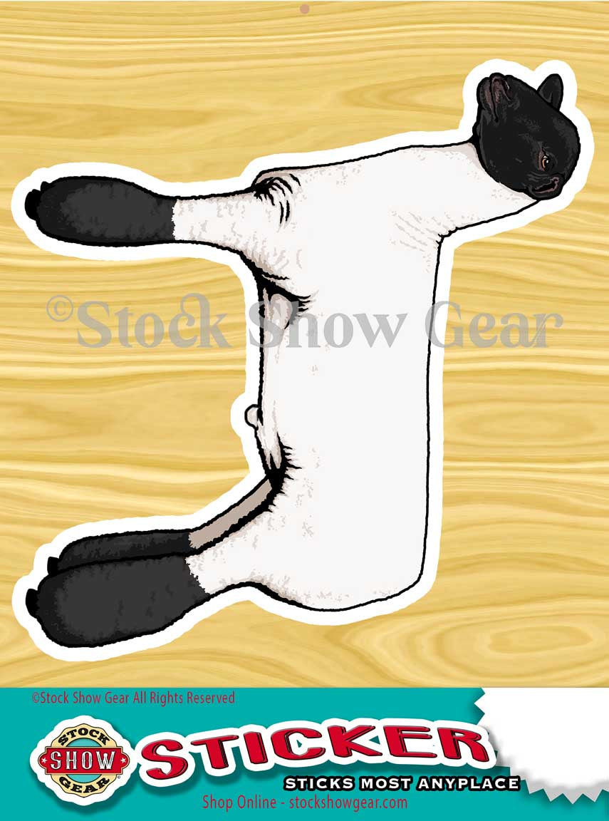 Black Face Lamb Stickers