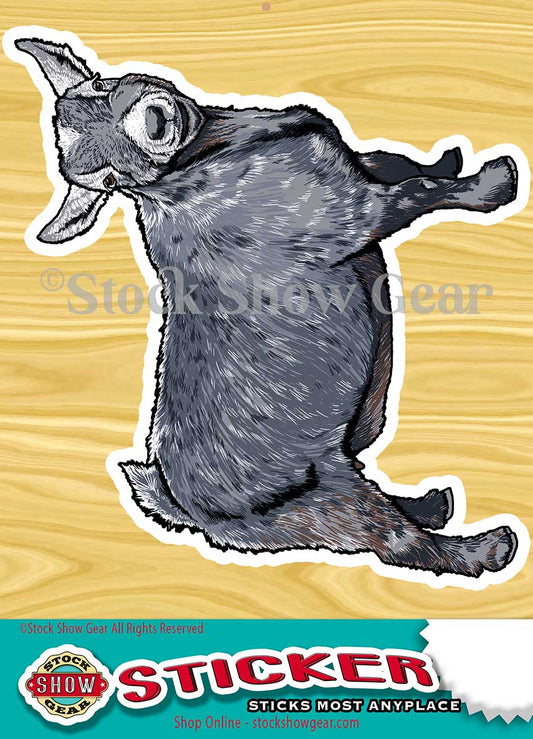 Gray Pygmy Goat Stickers