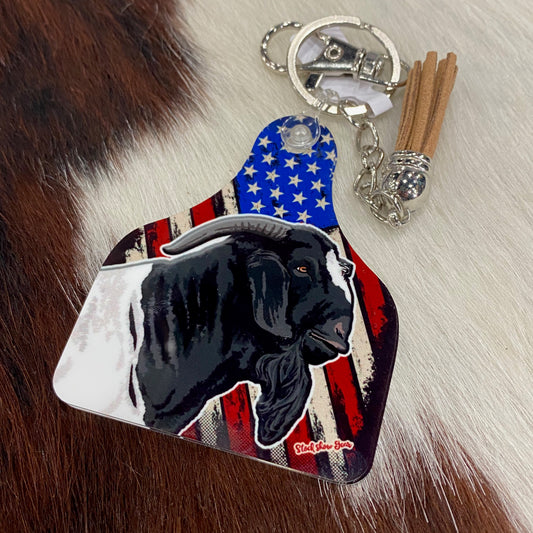 Boer Goat Buck Keychains
