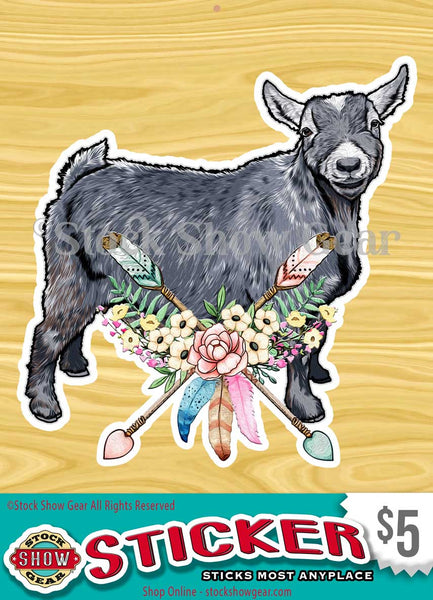 Gray Pygmy Goat Stickers
