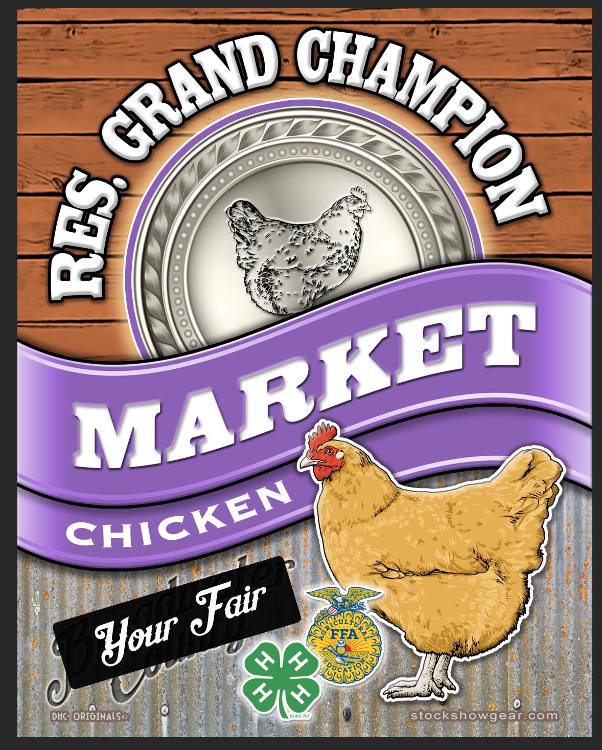 Stock Show Award Metal Signs-Made to Order