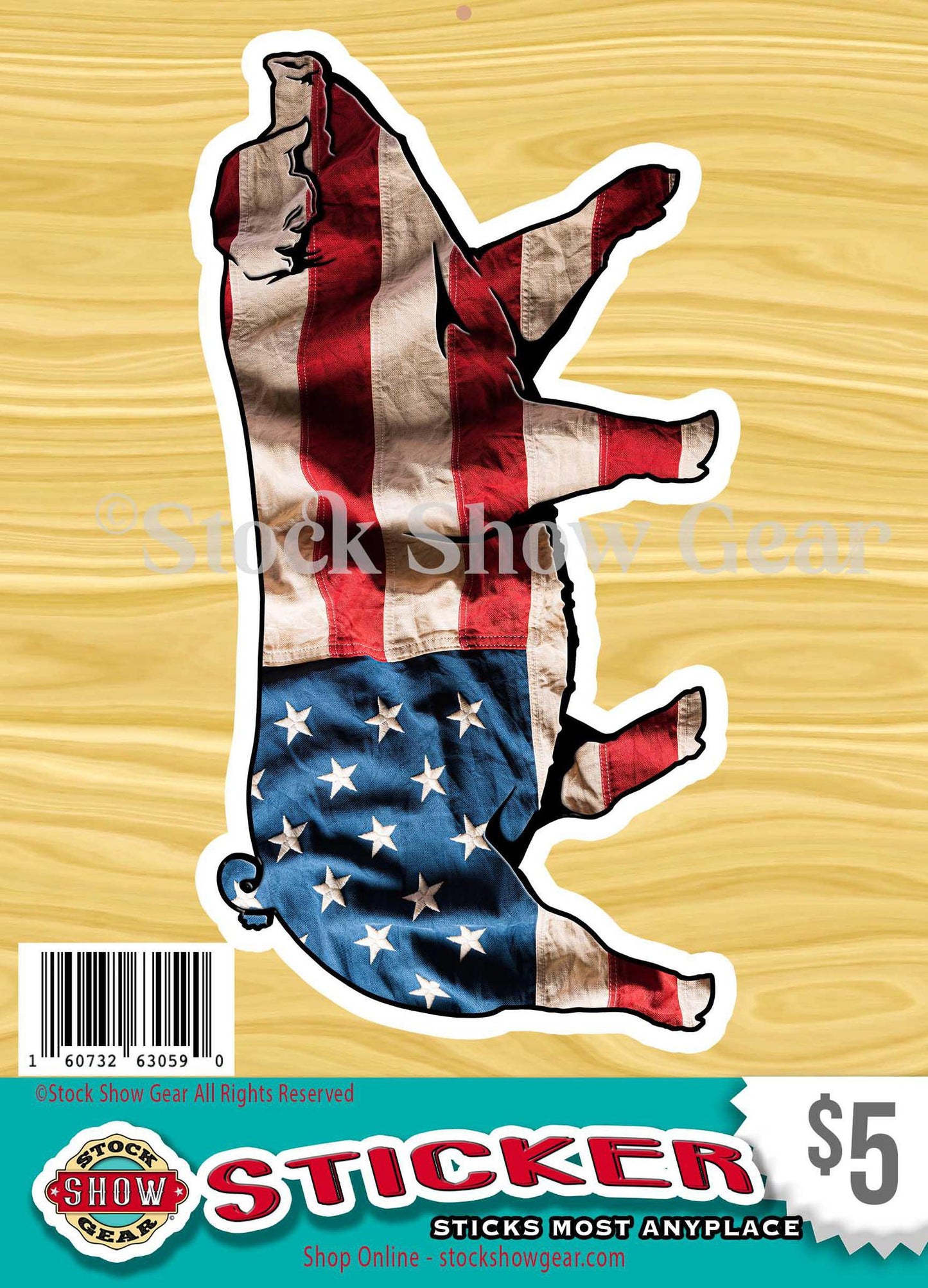 Patterned Pig Stickers