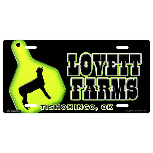 Ear Tag License Plate Design