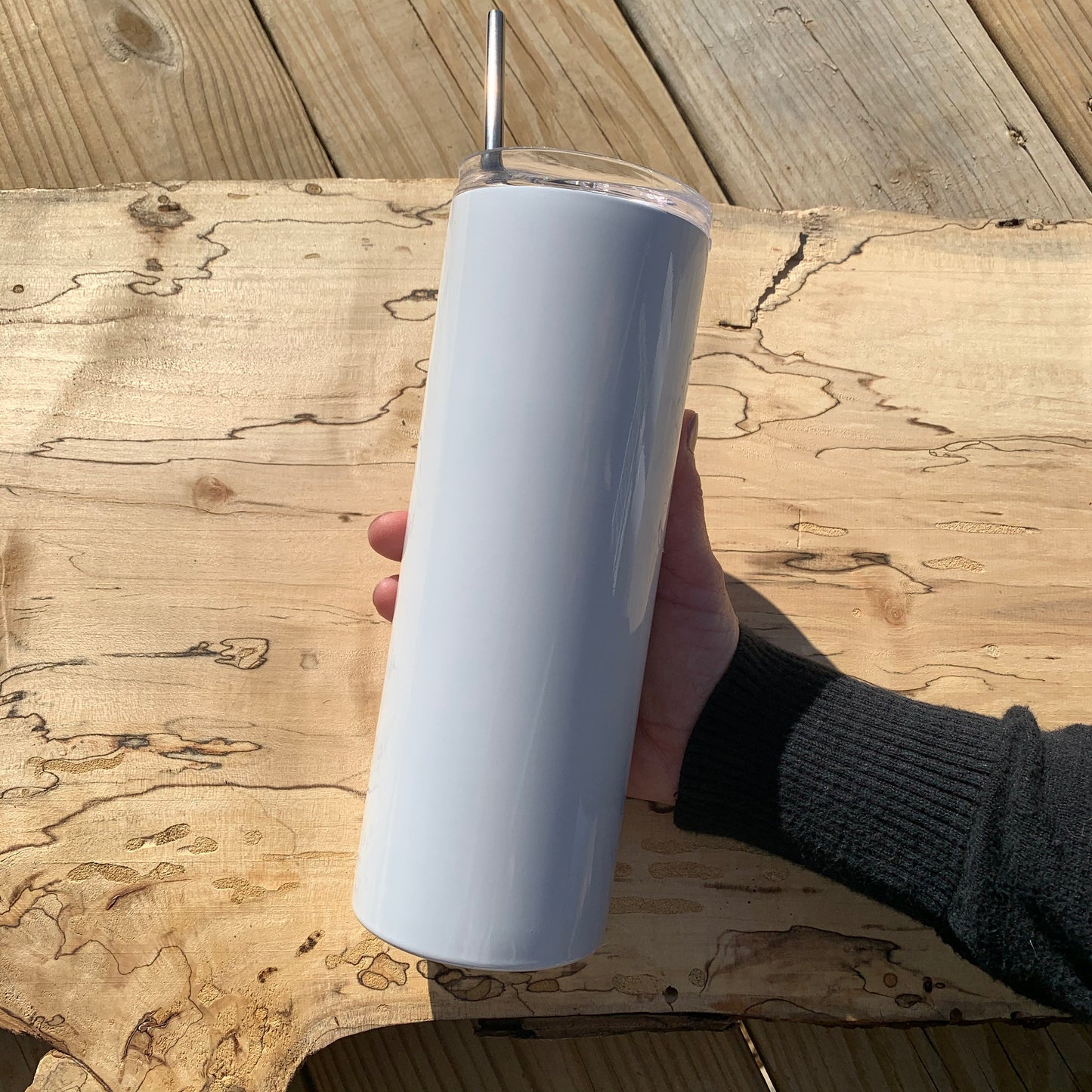 Saanen Dairy Goat Tumblers with Sealing Lid and Metal Straw - The Dairy Goat Barn