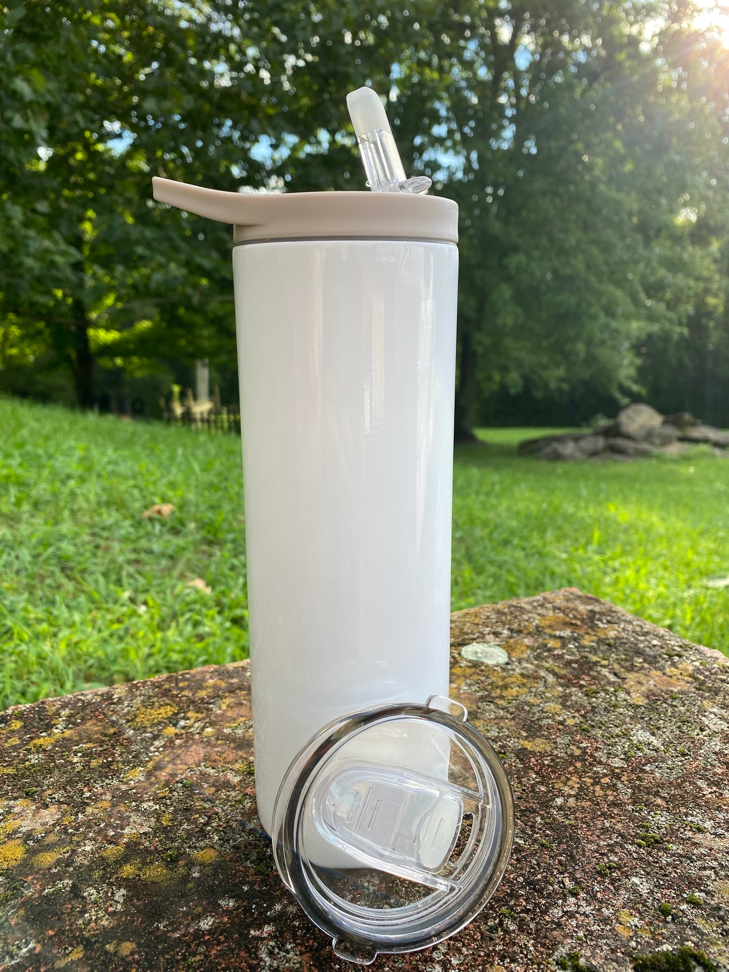 Brown Horse "Floral Swag" Tumbler