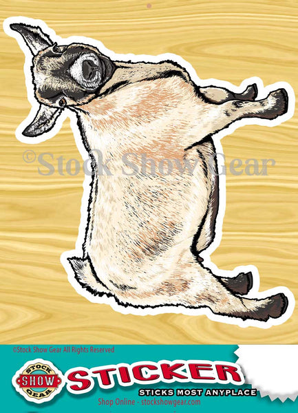 Caramel Pygmy Goat Stickers