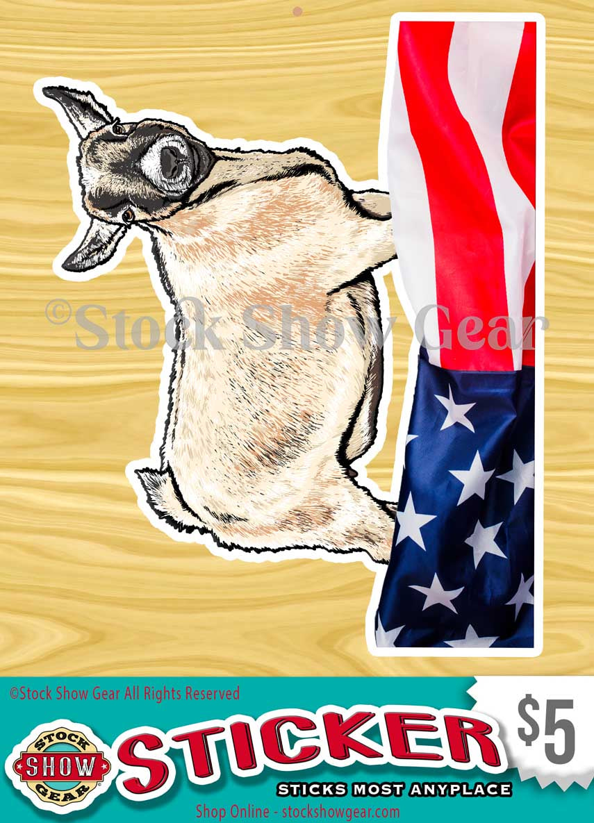 Caramel Pygmy Goat Stickers