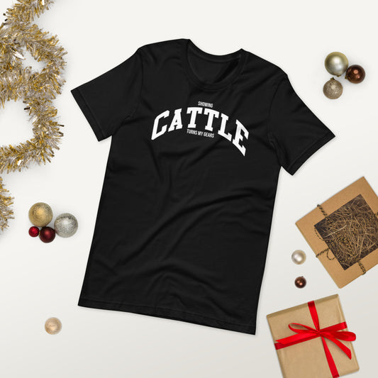 Showing Cattle Turns My Gears - Short-Sleeve Unisex T-Shirt