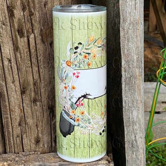 Black Face Lamb "Meadow Wreath" Tumbler