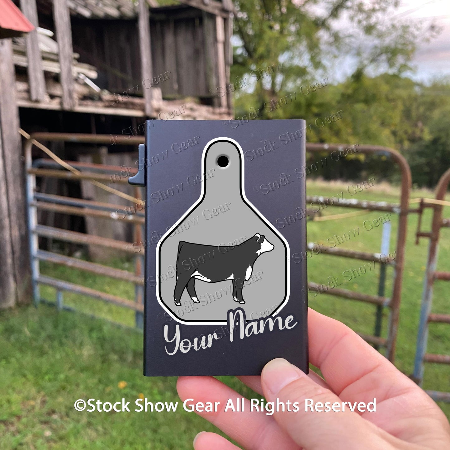 Cattle-Eartag-RFID Protection-Slim Minimalist Wallets-Personalization Available