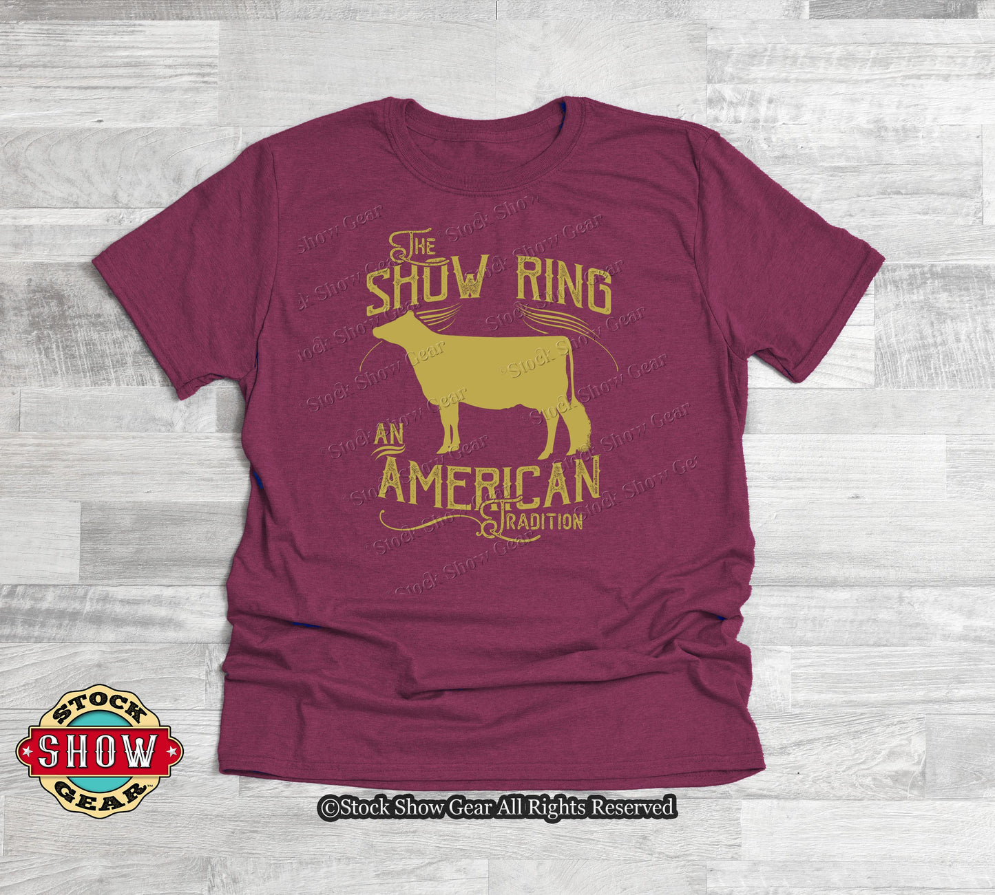 Jersey Cow T-shirts - Original Dairy Show Ring Design - Last Call