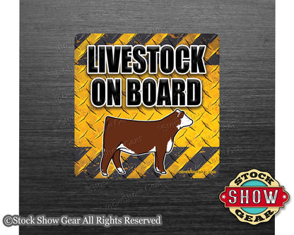 Red Hereford Cattle Magnets - Variety of Designs