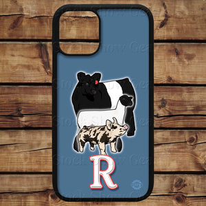 Livestock and Initial Phone Case Design-Made to Order