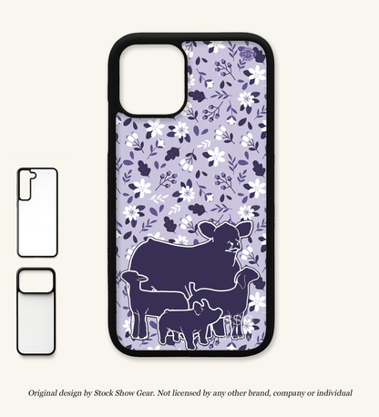 Show Stock Animals Phone Cases | Lavender Floral | iPhone and Samsung