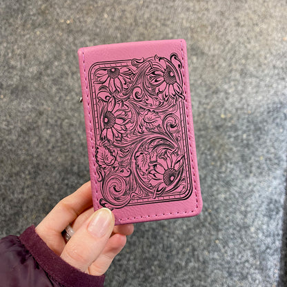 7 Piece Leatherette Manicure Set – Sunflower Tooling - Last Minute Gift