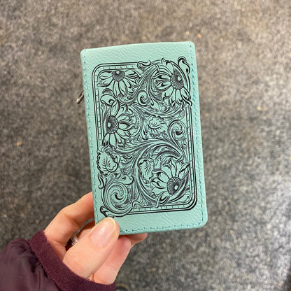 7 Piece Leatherette Manicure Set – Sunflower Tooling - Last Minute Gift