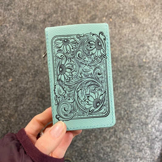 7 Piece Leatherette Manicure Set – Sunflower Tooling - Last Minute Gift