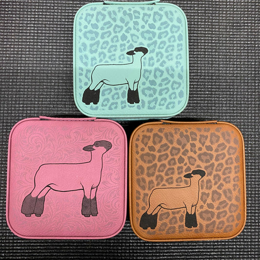 Show Lamb Design Travel Jewelry Boxes - Ready to Ship