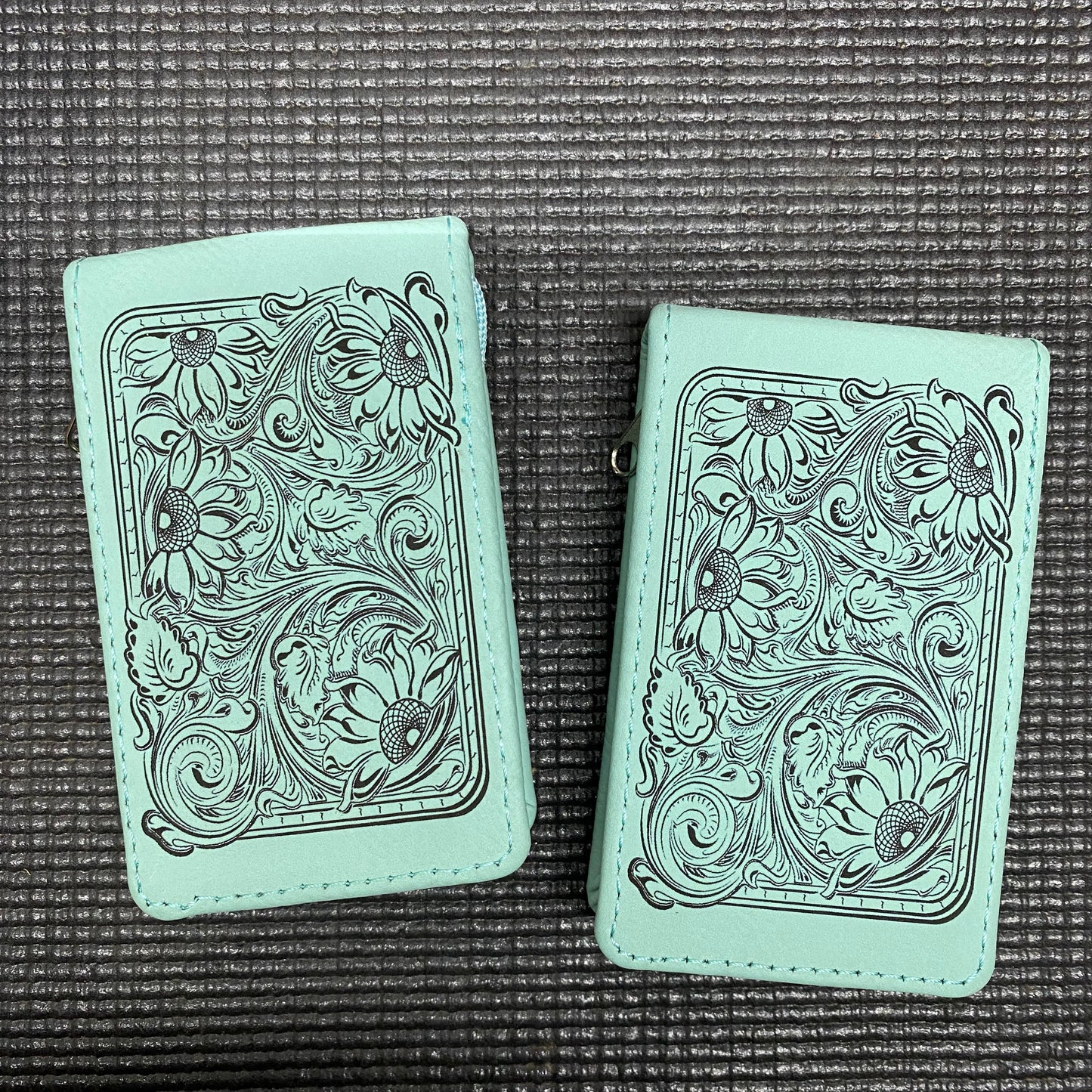 7 Piece Leatherette Manicure Set – Sunflower Tooling - Last Minute Gift