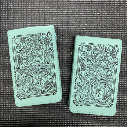 7 Piece Leatherette Manicure Set – Sunflower Tooling - Last Minute Gift